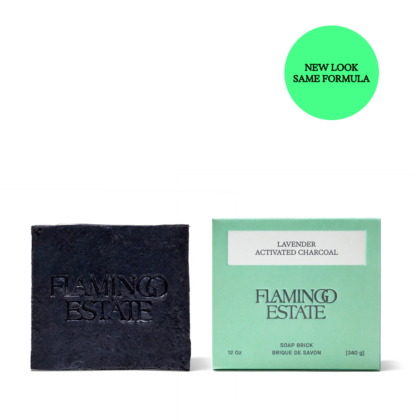 Lavender Activated Charcoal Soap Brick - Image 3